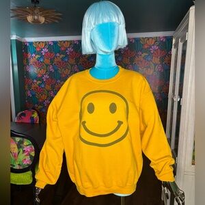 Yellow Smiley Sweatshirt